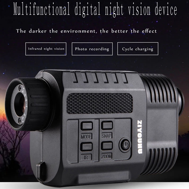Infrared Digital Night Vision Device 3.5X Magnification IR Handheld Monocular Video Camera & Camcorder Day Night Use for Hunting