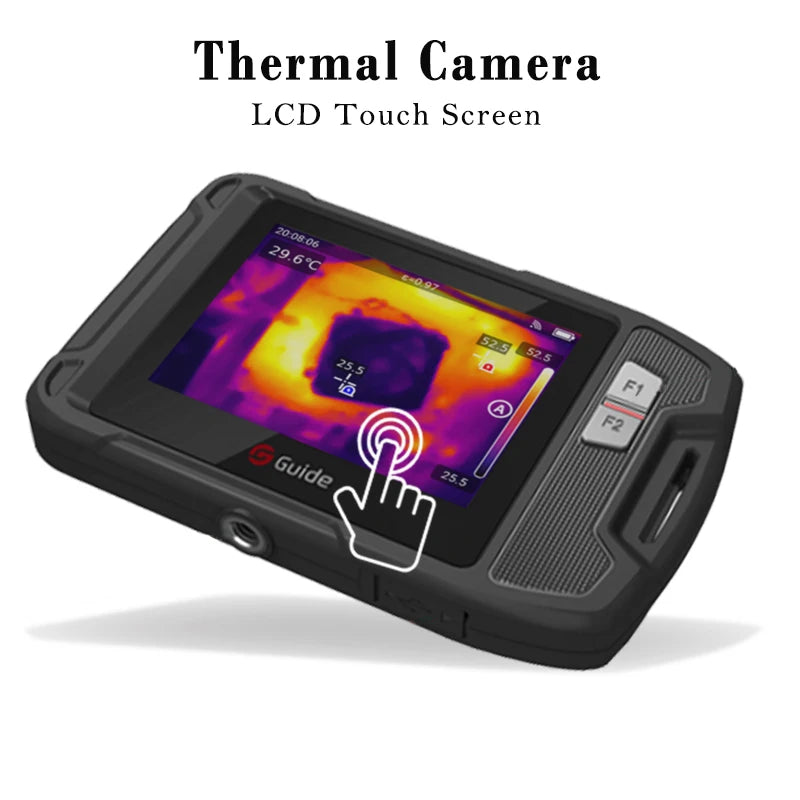 GUIDE Pocket-Sized IR Thermal Imaging Camera Touchscreen Thermography Camcorder WIFI APP Sharing Data Industrial Thermal Imagery