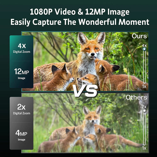 1080P FHD Video 400m View Range Head Mounted Night Goggles 7 Gears Infrared Digital Night Vision Binoculars for Helmet Hunting