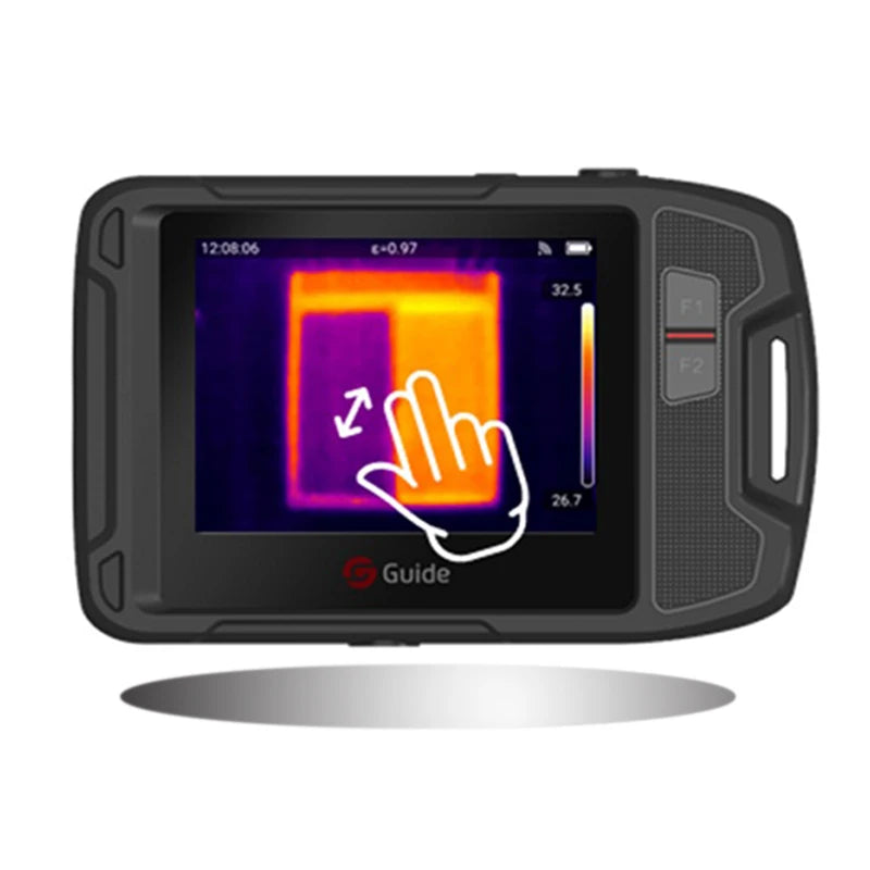GUIDE Pocket-Sized IR Thermal Imaging Camera Touchscreen Thermography Camcorder WIFI APP Sharing Data Industrial Thermal Imagery