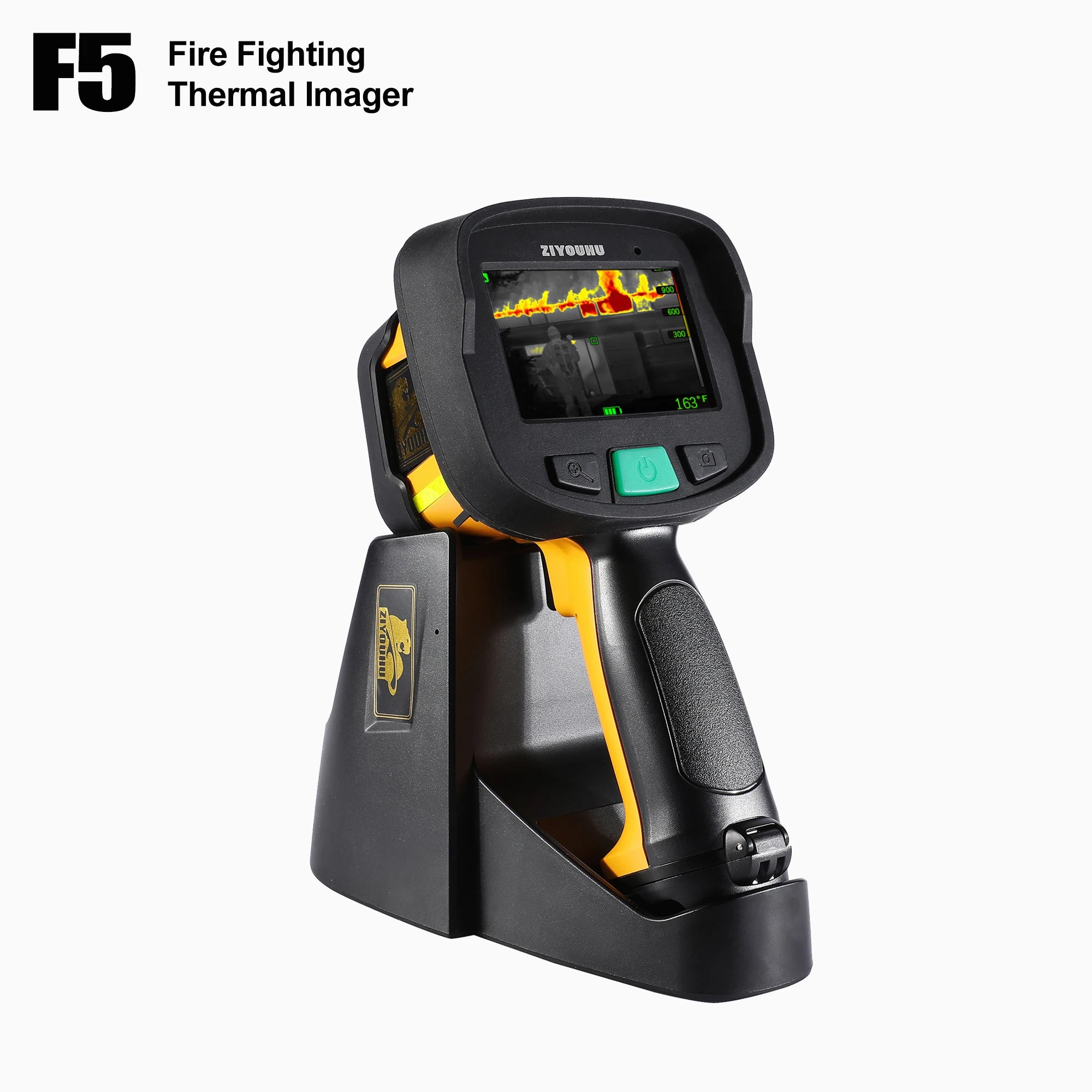F5 Fire Fighting Thermal Imager Camera for Firefighter 384×288 Wide Angle Temperature Measurement Live Image & Video Recording