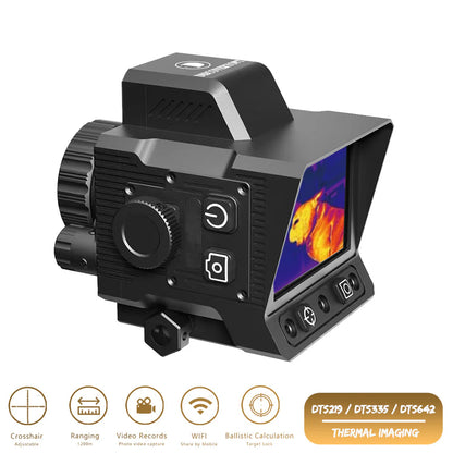 DTS642 Monocular Tactical Reticle Thermal Imaging 4 Pseudo-Color 640X512 Infrared WIFI Shockproof Hunting Clip-on Thermal